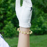 Alternate View 2 of Golf Goddess Gold Golf Ball Bead Stroke Counter Bracelet