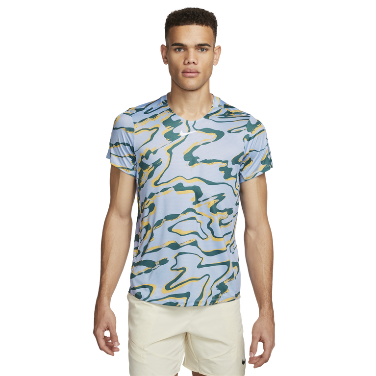 NikeCourt Dri-FIT Advantage Men&#39;s Print Tennis Top