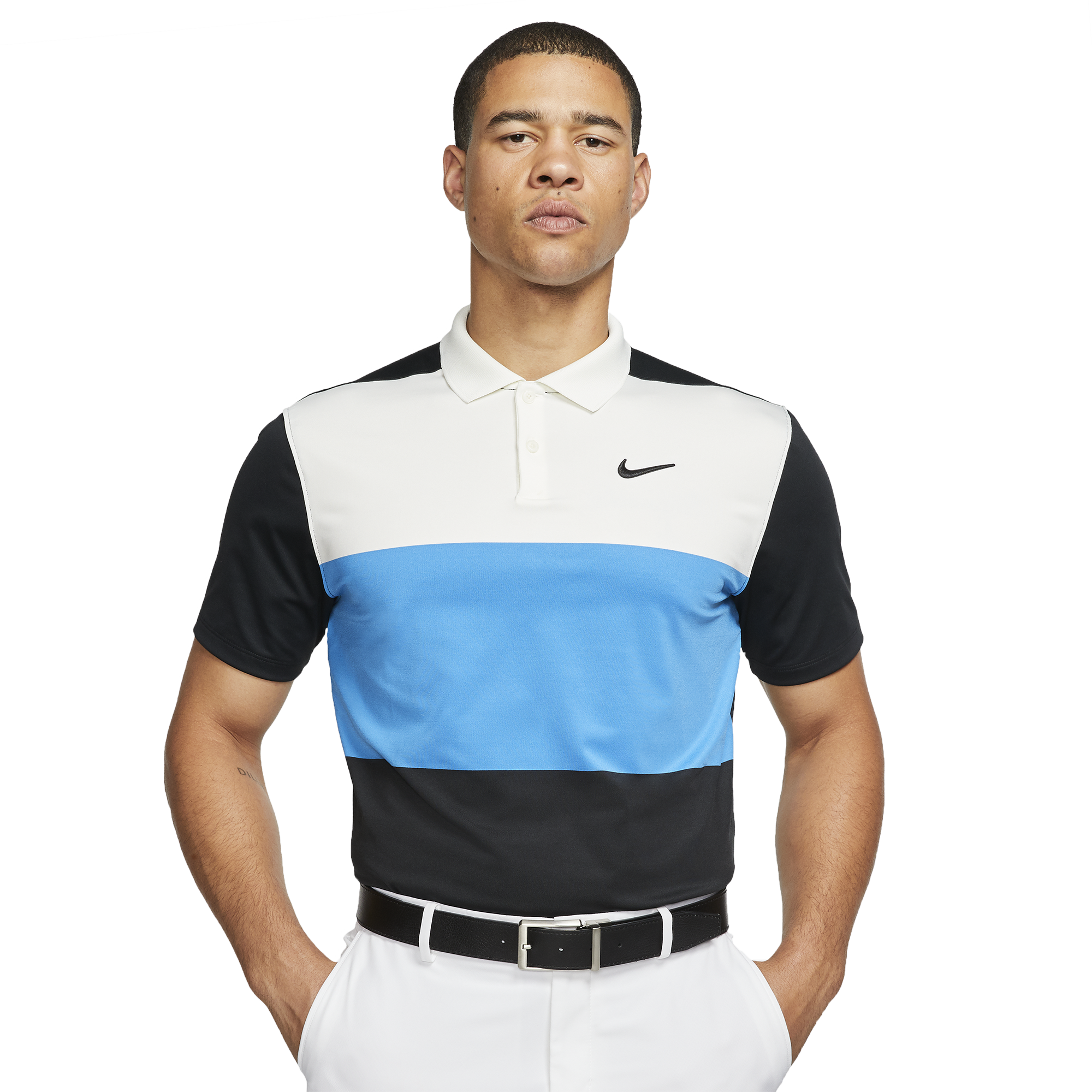 nike vapor color block polo