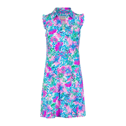 Silvia Floral Pique Sleeveless Dress