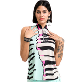 Venus Collection: Bengal Sleeveless Quarter ZipTop