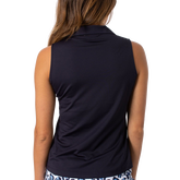Alternate View 2 of Stretch Quarter Zip Sleeveless Polo Shirt