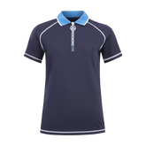 Alternate View 4 of Kourtney Vertical Logo Short Sleeve Polo Shirt