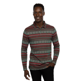 Pure Gold Long Sleeve Polo Shirt