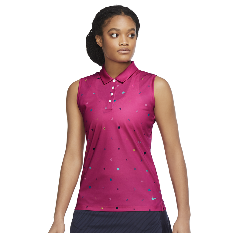 Nike Dri FIT Victory Women s Master Print Sleeveless Golf Polo