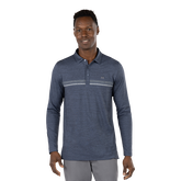 Heater 2.0 Striped Long Sleeve Polo Shirt