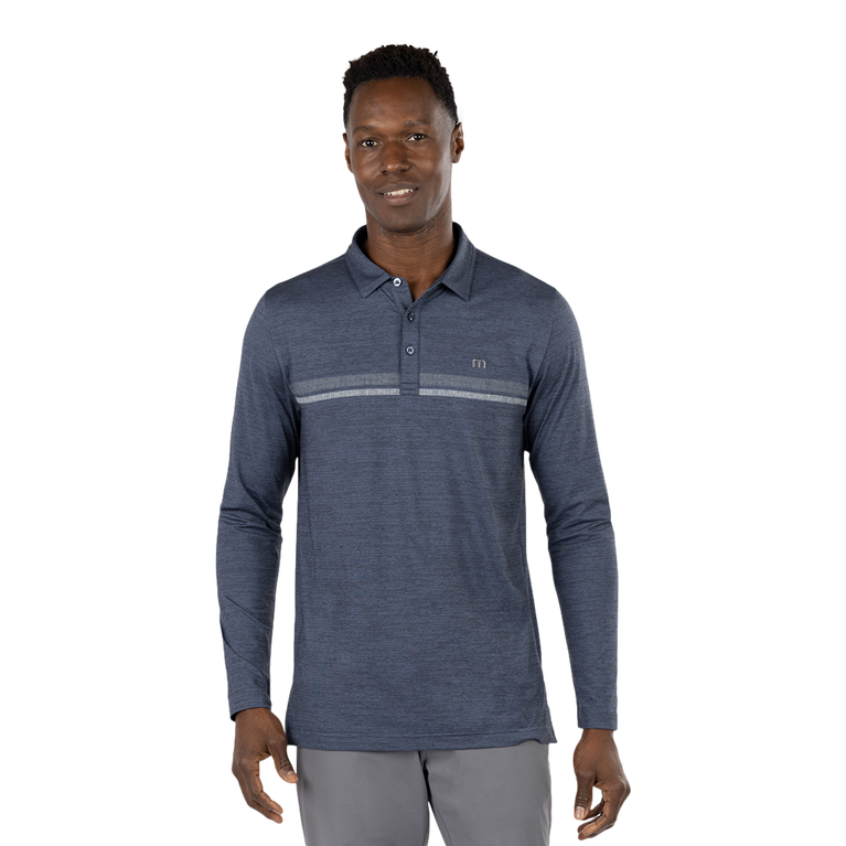 Heater 2.0 Striped Long Sleeve Polo Shirt