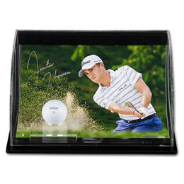 Justin Thomas Autographed &ldquo;Precision&rdquo; 10&quot; x 8&quot; with Curve Display
