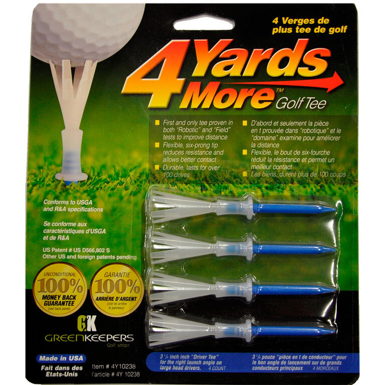 4YardsMore Blue 3 1/4&quot; Tees - Assorted