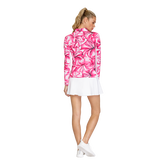 Alternate View 5 of Fun in the Sun Lily Floral Quarter Zip Pull Over