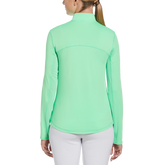 Alternate View 1 of Solid Sun Protection Long Sleeve Quarter Zip Pull Over