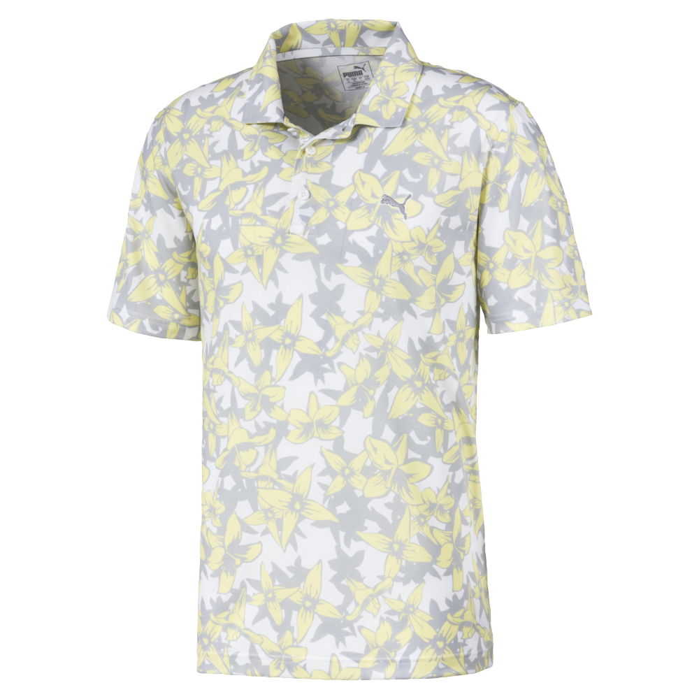 floral golf polo