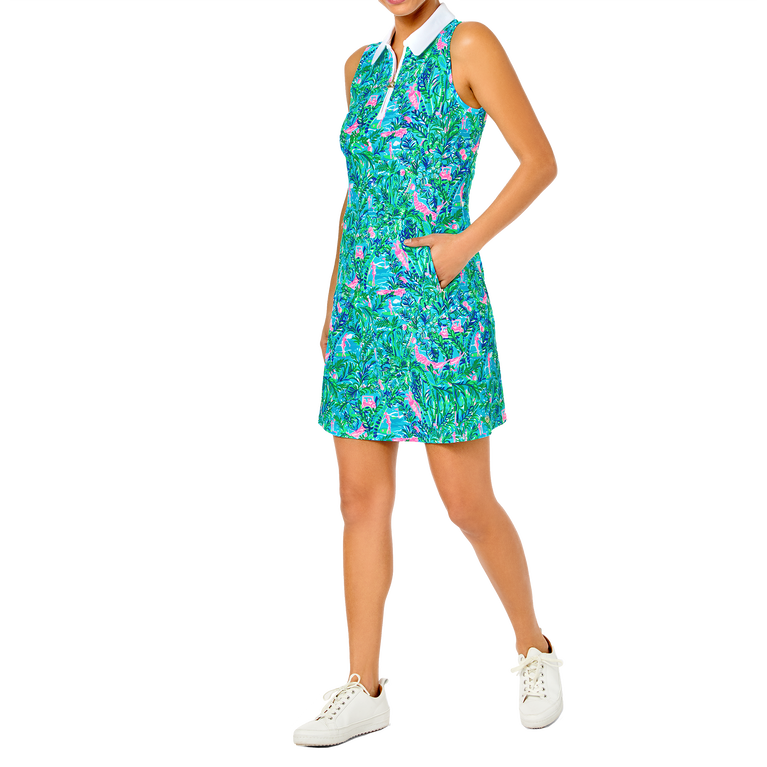 Silvia Par Sleeveless Quarter Zip Dress