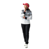 Alternate View 3 of Sportif Dot Collection: Britney Geo Print Long Sleeve Quarter Zip