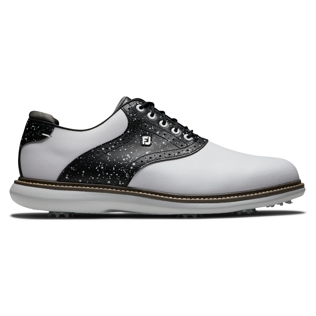 풋조이 맨 골프화 FootJoy Limited Edition Traditions Galaxy Collection Mens Golf Shoe,White/Black