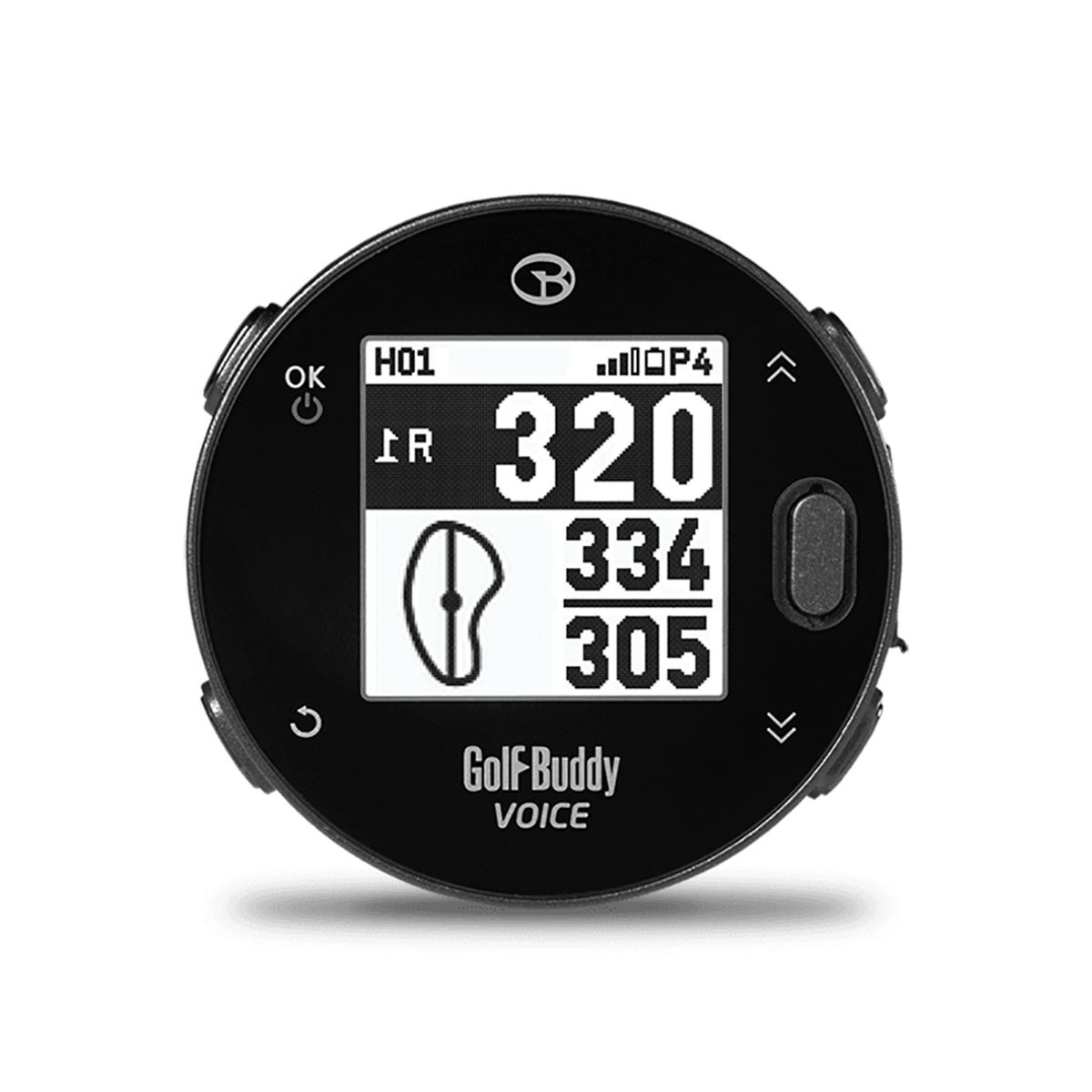 golf buddy voice meters to yards
