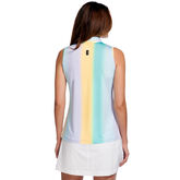 Alternate View 1 of Oasis Collection: Stratus Ombre Stripe Sleeveless Quarter Zip Top