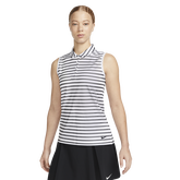 Dri-FIT Victory Women&#39;s Striped Sleeveless Polo Shirt