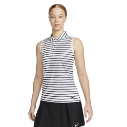 Dri-FIT Victory Women&#39;s Striped Sleeveless Polo Shirt