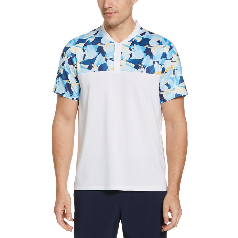Original Penguin Ball Print Henley Men's Tennis Shirt PGA TOUR Superstore