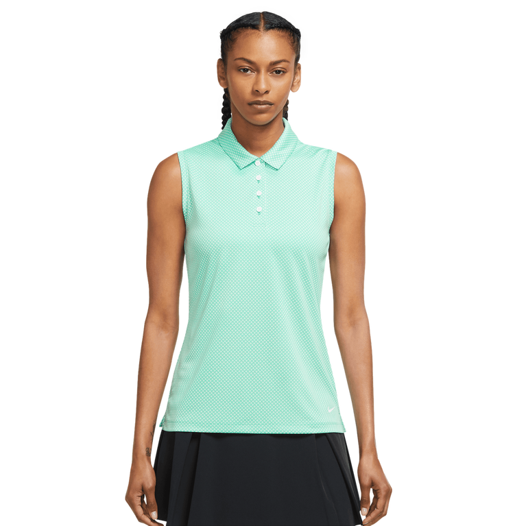 Nike Dri FIT Victory Textured Sleeveless Women s Golf Polo PGA