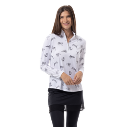 SolShine Tiger Quarter Zip Pullover