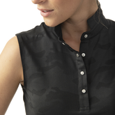 Alternate View 2 of Noble Glow Collection: Jess Camo Print Sleeveless Polo Shirt