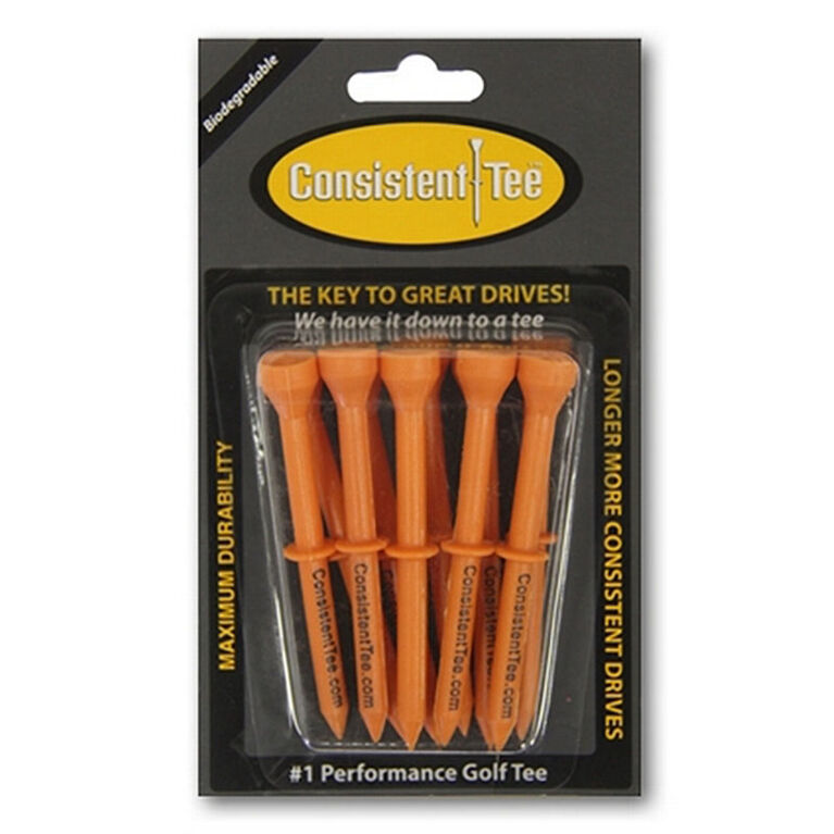 Consistent Tee - Orange Blister Pack - 10 Count
