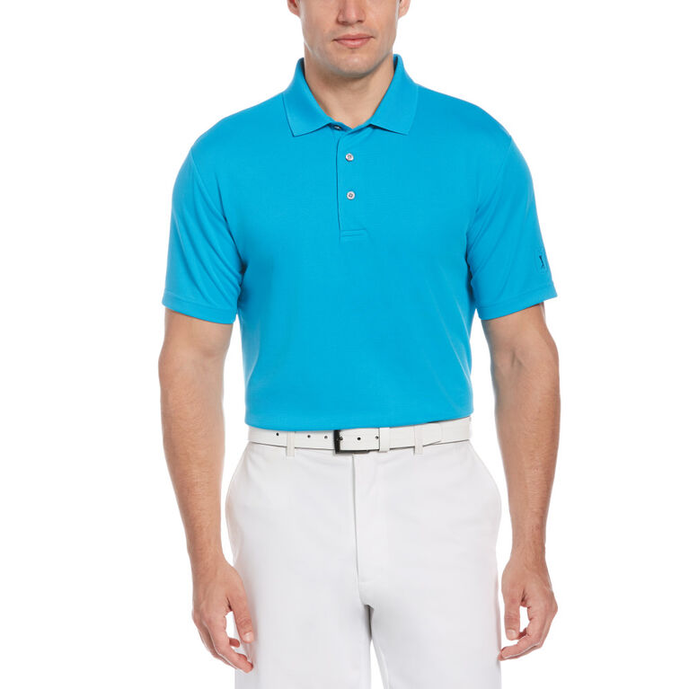 AirFlux Solid Mesh Short Sleeve Golf Polo Shirt