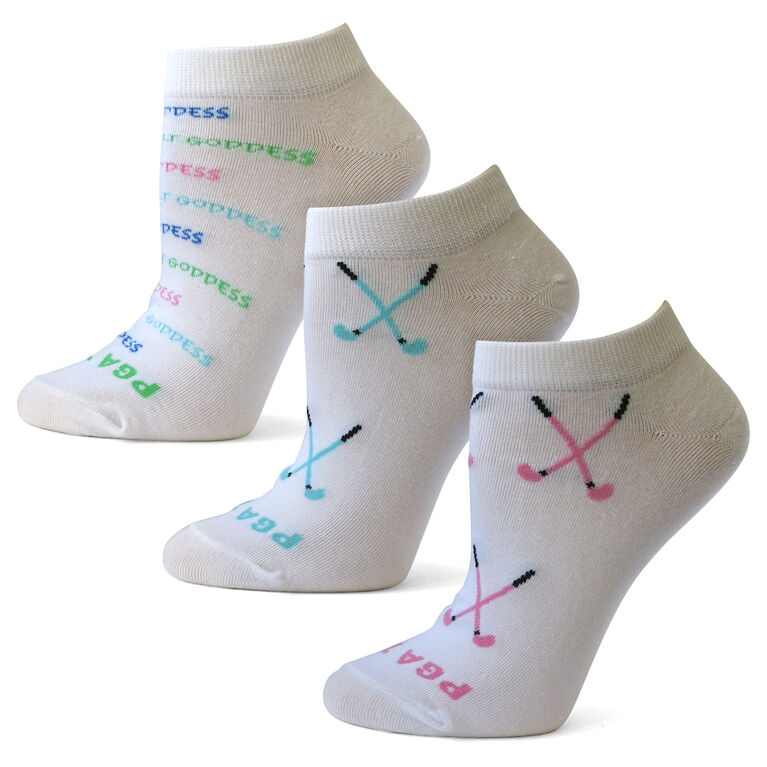 PGA TOUR Golf Goddess Women's 3Pack Socks PGA TOUR Superstore