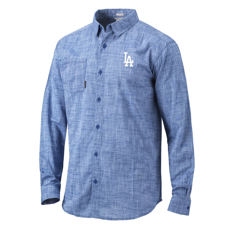 dodgers button shirt