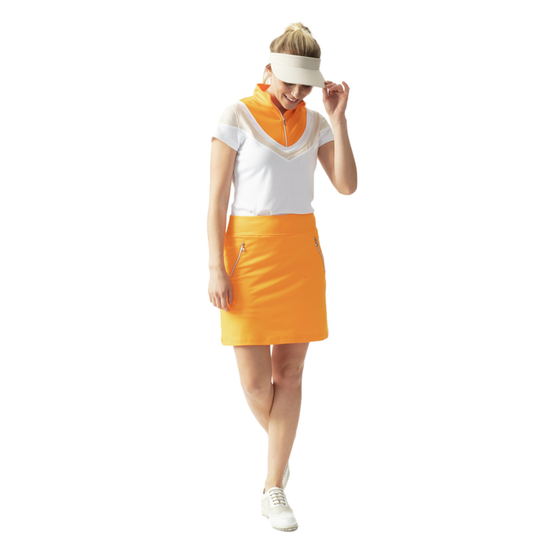 Wild Nature Collection:  Madge Candied Orange 18&quot; Skort