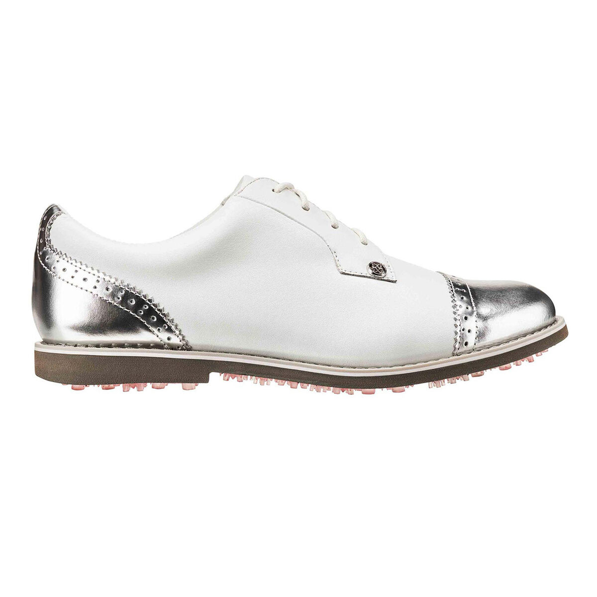 G/FORE Cap Toe Gallivanter Women's Golf Shoe White/Silver PGA TOUR