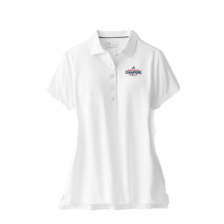 Peter Millar Atlanta Braves World Series Champion Perfect Fit Performance  Polo