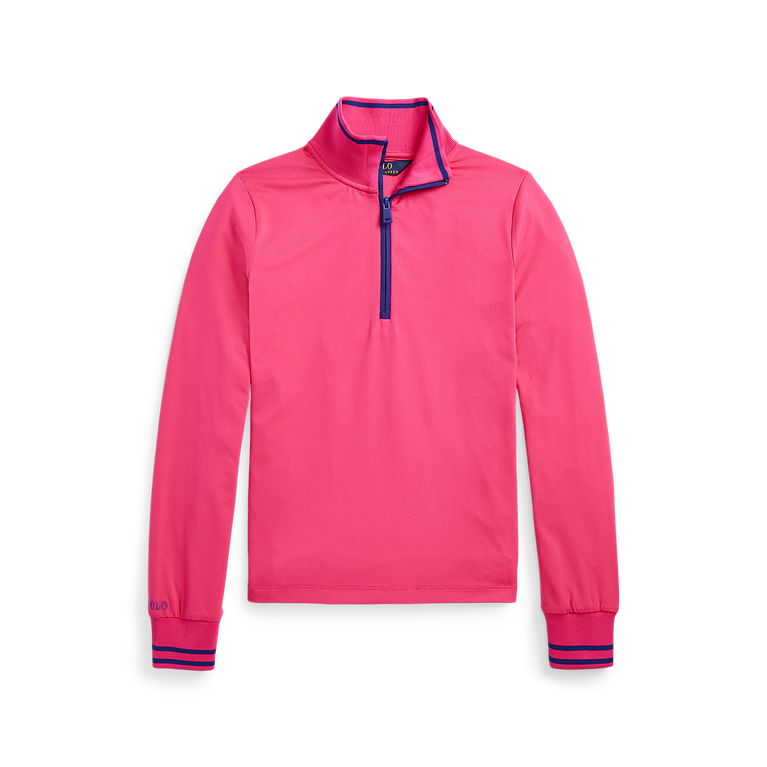 Polo Ralph Lauren Girls Performance Jersey Quarter Zip Pullover