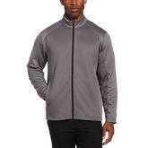 Mixed Texture Fleece Golf Jacket