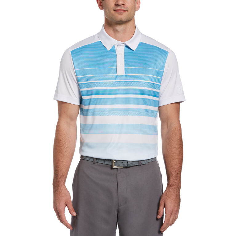 Ombre Heritage Print Short Sleeve Golf Polo Shirt