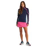 Alternate View 2 of Color-Blocked Jersey Quarter Zip Pull Over