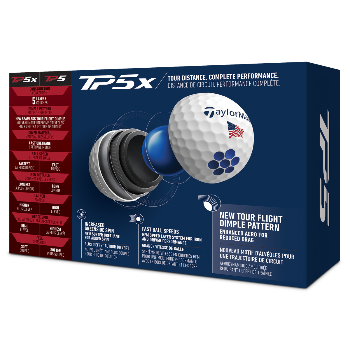 TaylorMade TP5x USA Half Dozen Golf Balls PGA TOUR Superstore
