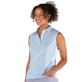 Alternate View 1 of Marina Blue Collection: Basia Sleeveless Polo Shirt