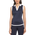 Polka Dot Printed Sleeveless Golf Polo Shirt