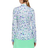 Alternate View 1 of Abstract Floral Print Sun Protection Pull Over