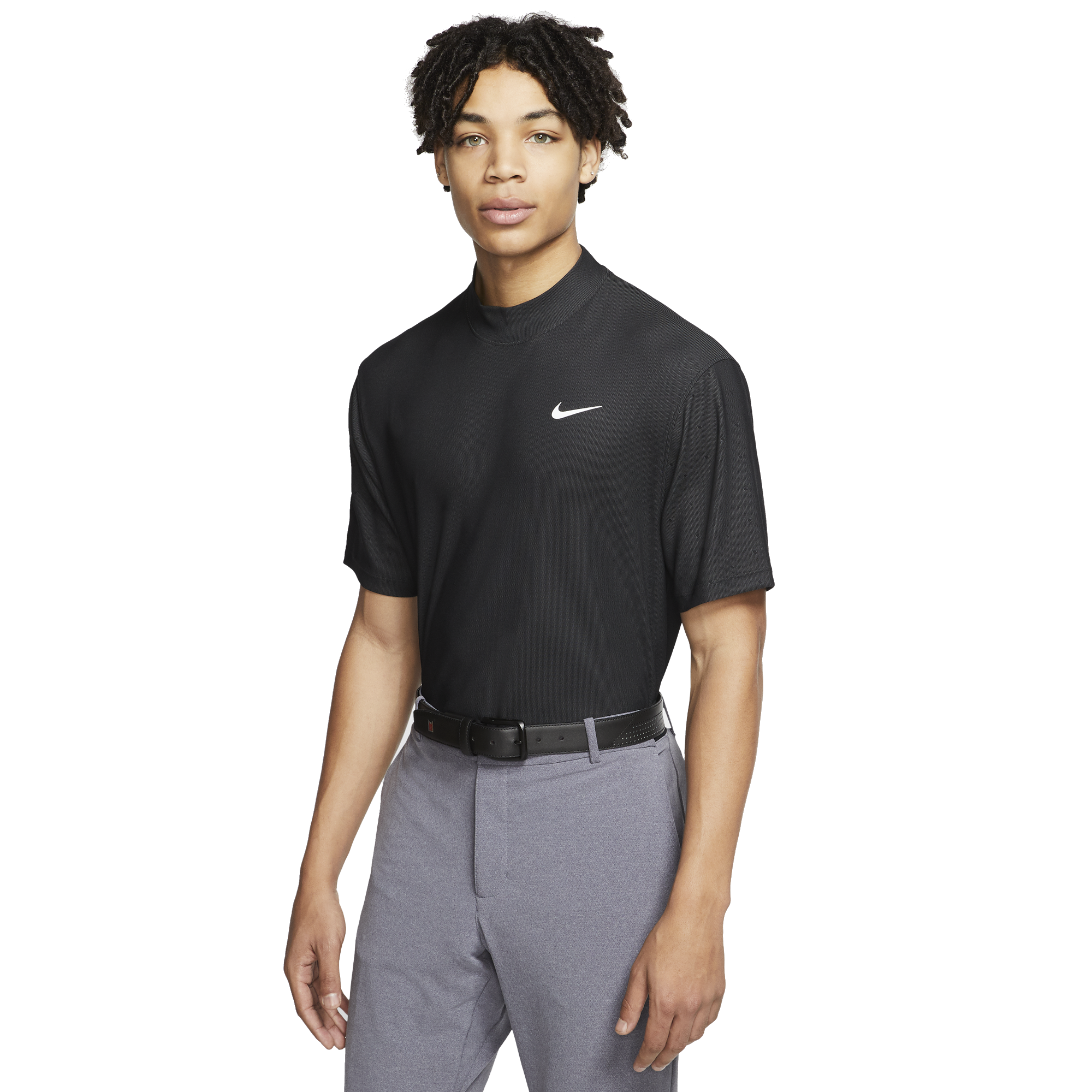 tiger woods nike mock turtleneck