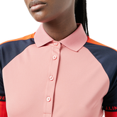 Alternate View 2 of Perinne Color Blocked Short Sleeve Polo Shirt