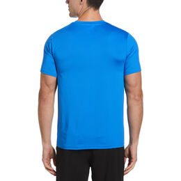 Multicolor Space Dye Short Sleeve Men&#39;s Tennis Shirt