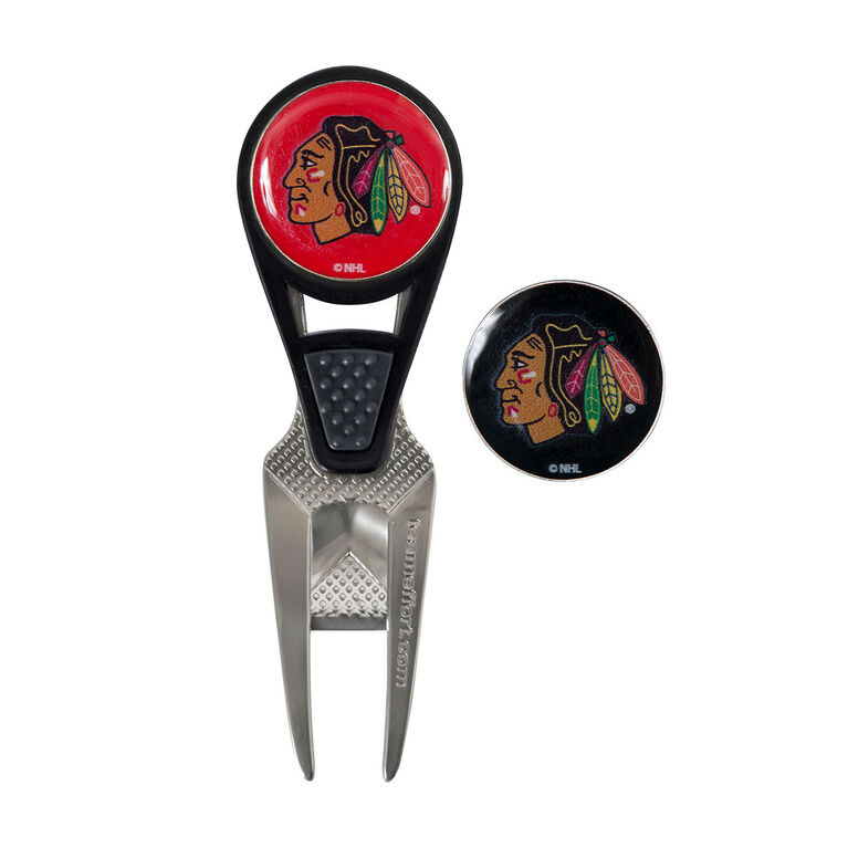 Team Effort Chicago Blackhawks CVX Ball Mark Repair Tool