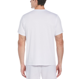 Linear Chest Printed Men&#39;s Short Sleeve Tee Shirt