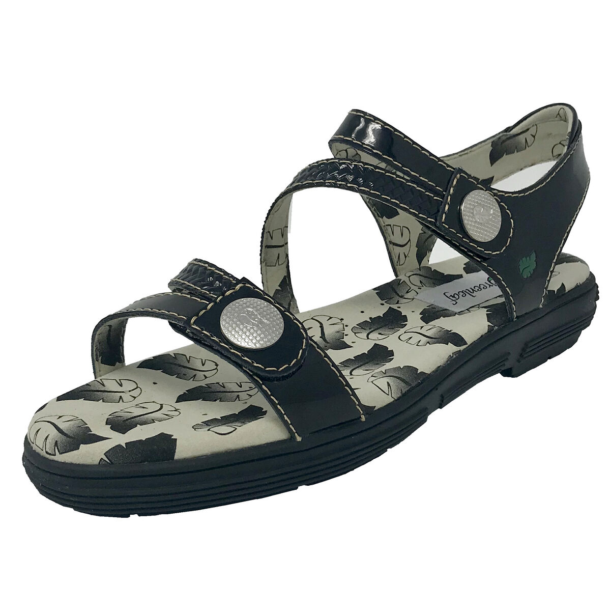 Greenleaf Unity Women's Spikeless Golf Sandal Black PGA TOUR Superstore