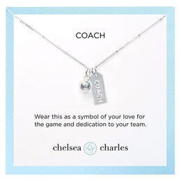 CC Sport Tennis Coach Charm Necklace