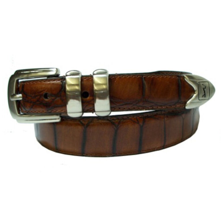 Tapered Gator Belt Brown by PGA TOUR Shop Quality PGA TOUR Golf Belts